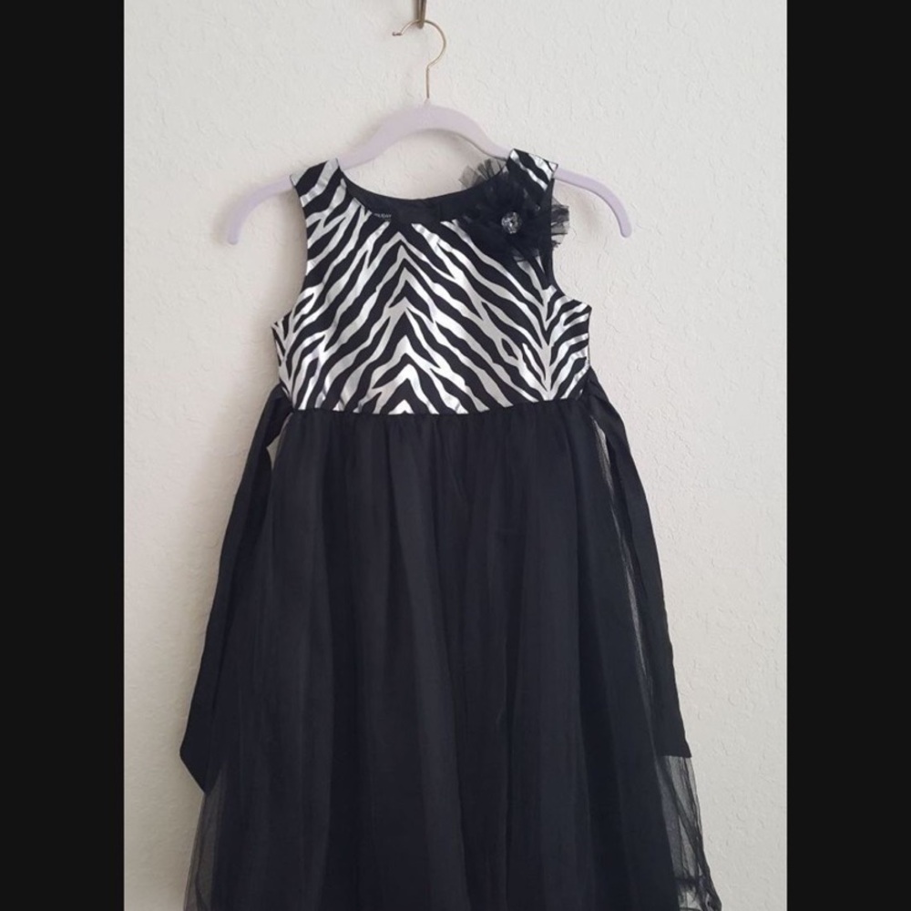 Black and White Zebra Print Dress